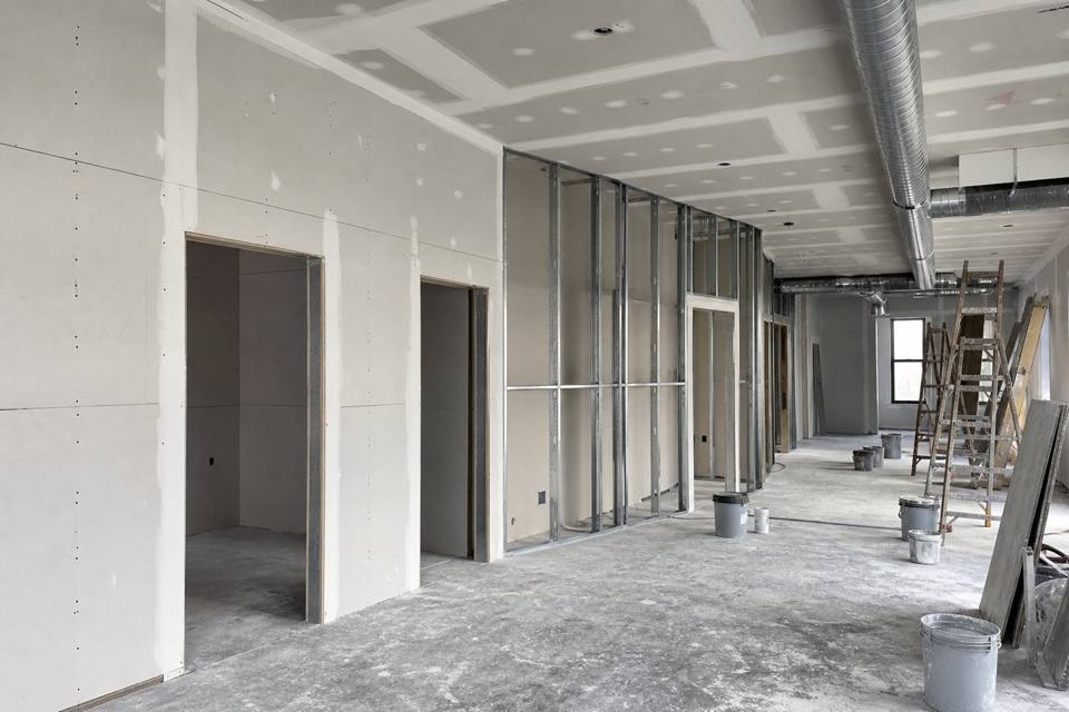 commercial drywall detail for drywall work in Orlando